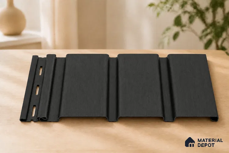 Graphite 10 ft x 1 ft (3060x340 mm) Soffit Design Interior & Exterior Wall & Ceiling Panel - 12 mm | Suitable for Balcony, Facade & Open Area | Width is Subjected to 5% Variation