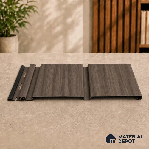 Royal Nut 10 ft x 1 ft (3060x340 mm) Duo Design Interior & Exterior Wall & Ceiling Panel - 12 mm | Suitable for Balcony, Facade & Open Area | Width is Subjected to 5% Variation