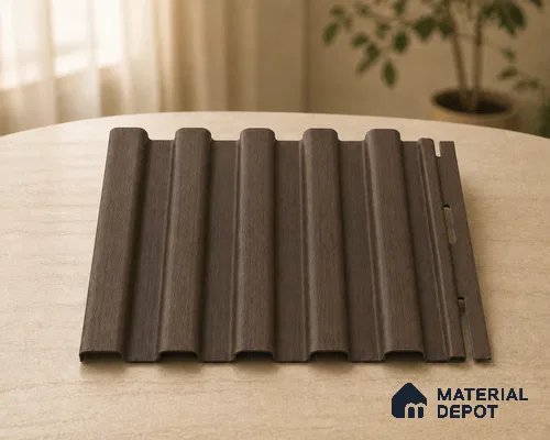 Royal Nut 10 ft x 8.2 inch Vertica Design Interior & Exterior Wall & Ceiling Panel - 20 mm | Suitable for Balcony, Facade & Open Area | Width is Subjected to 5% Variation