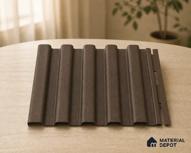 Royal Nut 10 ft x 8.2 inch Vertica Design Interior & Exterior Wall & Ceiling Panel - 20 mm | Suitable for Balcony, Facade & Open Area | Width is Subjected to 5% Variation