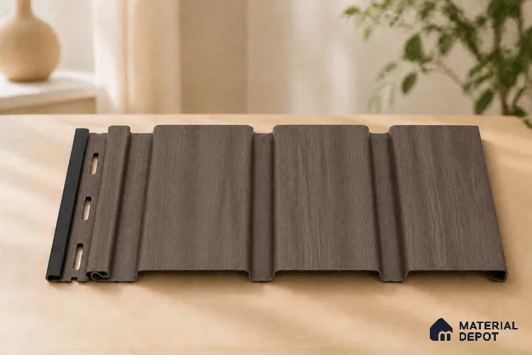 Royal Nut 10 ft x 1 ft (3060x340 mm) Soffit Design Interior & Exterior Wall & Ceiling Panel - 12 mm | Suitable for Balcony, Facade & Open Area | Width is Subjected to 5% Variation