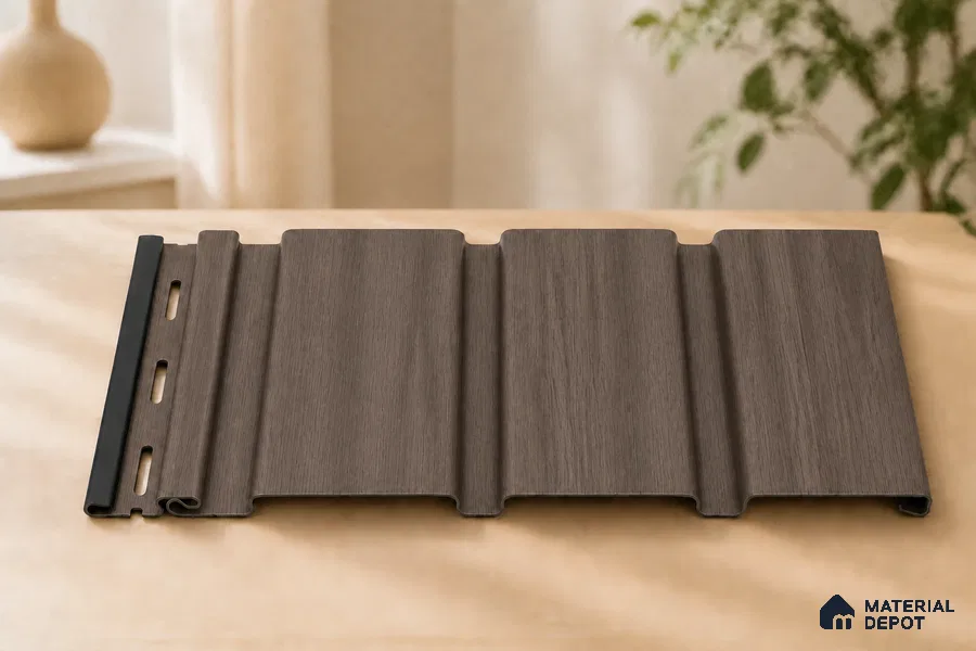 Royal Nut 10 ft x 1 ft (3060x340 mm) Soffit Design Interior & Exterior Wall & Ceiling Panel - 12 mm | Suitable for Balcony, Facade & Open Area | Width is Subjected to 5% Variation