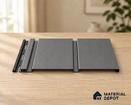 Ashwood Grey 10 ft x 1 ft (3060x340 mm) Duo Design Interior & Exterior Wall & Ceiling Panel - 12 mm | Suitable for Balcony, Facade & Open Area | Width is Subjected to 5% Variation
