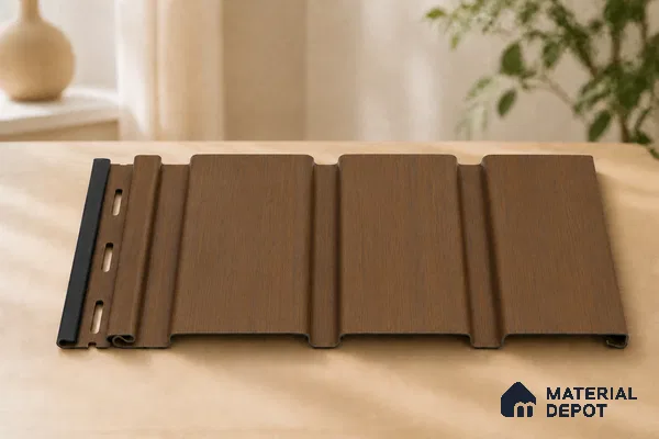 Imperial Nut 10 ft x 1 ft (3060x340 mm) Soffit Design Interior & Exterior Wall & Ceiling Panel - 12 mm | Suitable for Balcony, Facade & Open Area | Width is Subjected to 5% Variation