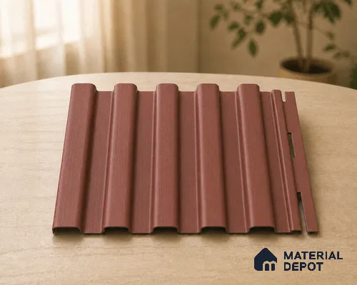 Copper 10 ft x 8.2 inch Vertica Design Interior & Exterior Wall & Ceiling Panel - 20 mm | Suitable for Balcony, Facade & Open Area | Width is Subjected to 5% Variation