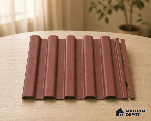 Copper 10 ft x 8.2 inch Vertica Design Interior & Exterior Wall & Ceiling Panel - 20 mm | Suitable for Balcony, Facade & Open Area | Width is Subjected to 5% Variation
