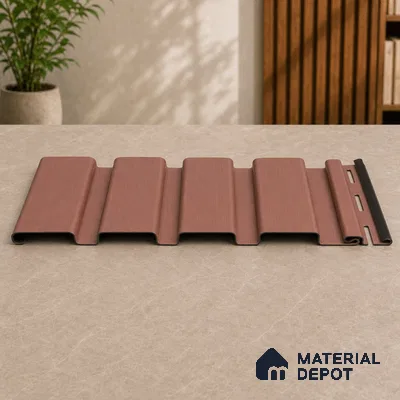 Copper 10 ft x 0.86 ft (3060x265 mm) Louvers Design Interior & Exterior Wall & Ceiling Panel - 14 mm | Suitable for Balcony, Facade & Open Area | Width is Subjected to 5% Variation