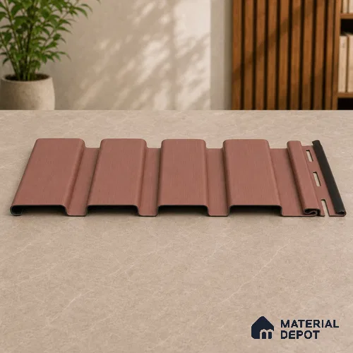 Copper 10 ft x 0.86 ft (3060x265 mm) Louvers Design Interior & Exterior Wall & Ceiling Panel - 14 mm | Suitable for Balcony, Facade & Open Area | Width is Subjected to 5% Variation