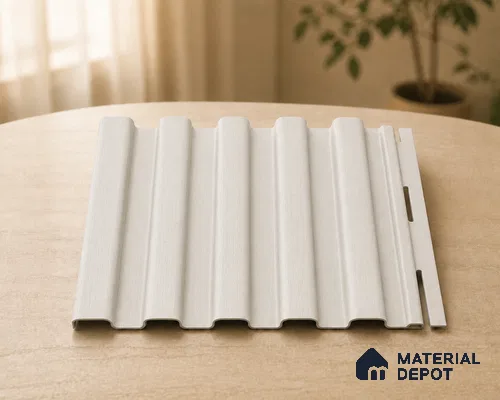 Pearl 10 ft x 8.2 inch Vertica Design Interior & Exterior Wall & Ceiling Panel - 20 mm | Suitable for Balcony, Facade & Open Area | Width is Subjected to 5% Variation
