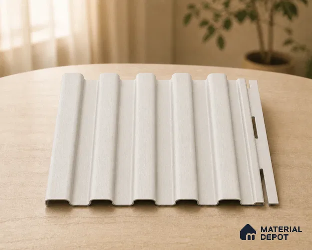 Pearl 10 ft x 8.2 inch Vertica Design Interior & Exterior Wall & Ceiling Panel - 20 mm | Suitable for Balcony, Facade & Open Area | Width is Subjected to 5% Variation