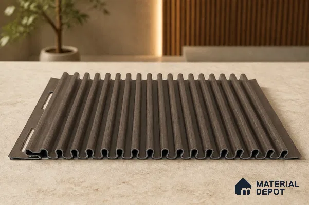 Royal Nut 10 ft x 0.68 ft (3060x208 mm) Curve Design Interior & Exterior Wall & Ceiling Panel - 10 mm | Suitable for Balcony, Facade & Open Area | Width is Subjected to 5% Variation