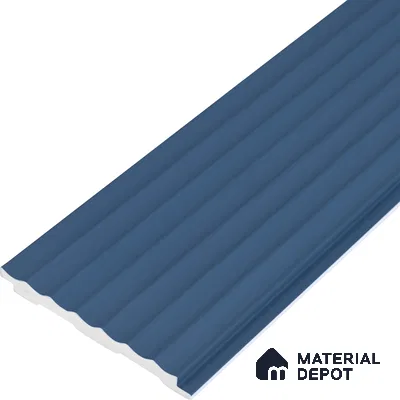 Dark Grey Plain Colour Look PN 00632 8 ft x 4 inch Charcoal Panel - 11 mm | Suitable for Feature Wall, TV Unit & Living Room | Width is Subjected to 5% Variation