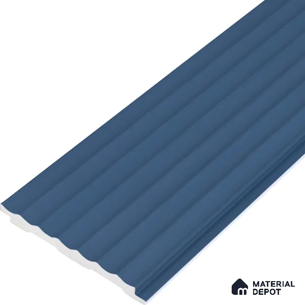 Dark Grey Plain Colour Look PN 00632 8 ft x 4 inch Charcoal Panel - 11 mm | Suitable for Feature Wall, TV Unit & Living Room | Width is Subjected to 5% Variation