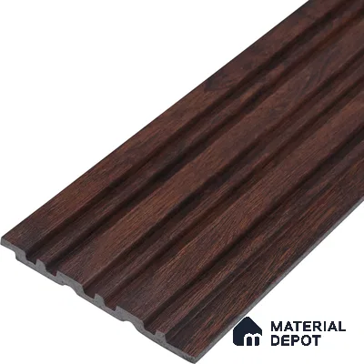 Wooden Look PN 00653 8 ft x 4.8 inch Charcoal Panel - 11 mm | Suitable for Feature Wall, TV Unit & Living Room | Width is Subjected to 5% Variation