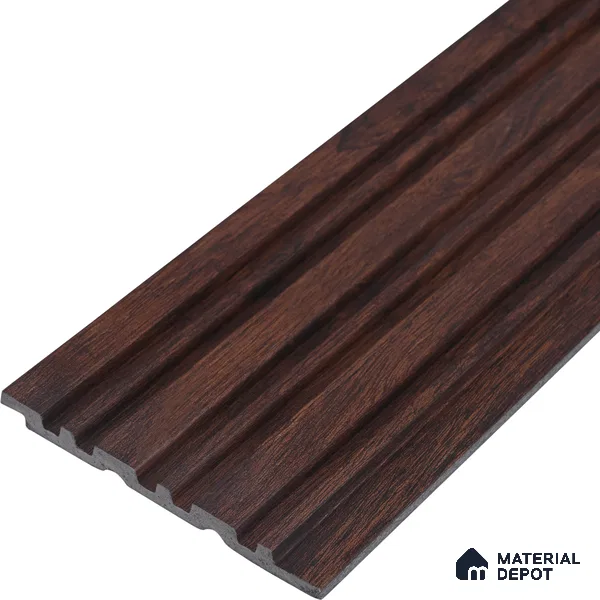Wooden Look PN 00653 8 ft x 4.8 inch Charcoal Panel - 11 mm | Suitable for Feature Wall, TV Unit & Living Room | Width is Subjected to 5% Variation
