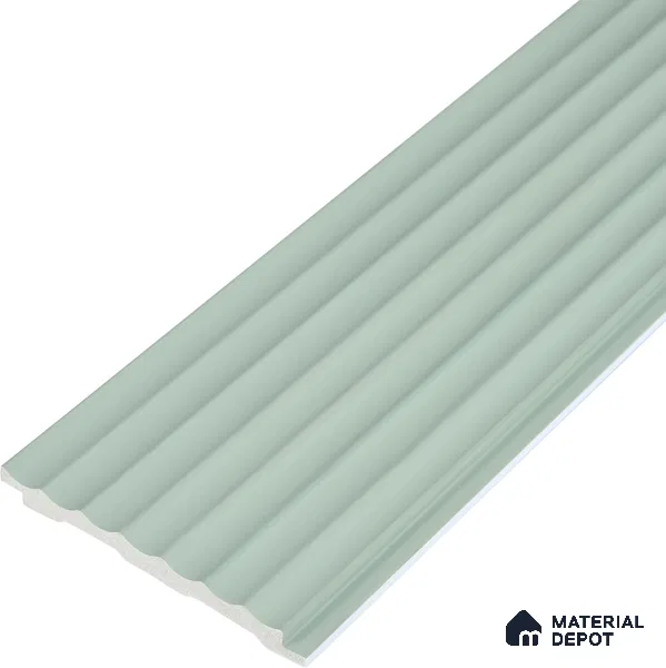Ash Grey Plain Colour Look PN 03358 8 ft x 4 inch Charcoal Panel - 11 mm | Suitable for Feature Wall, TV Unit & Living Room | Width is Subjected to 5% Variation