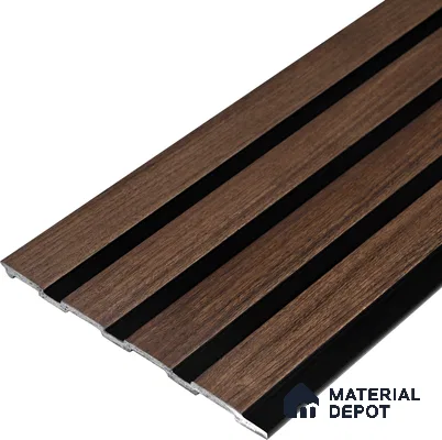 Wooden Look PN 05547 8 ft x 6 inch Charcoal Panel - 7 mm | Suitable for Feature Wall, TV Unit & Living Room | Width is Subjected to 5% Variation