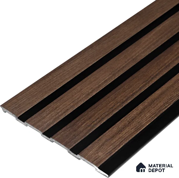 Wooden Look PN 05547 8 ft x 6 inch Charcoal Panel - 7 mm | Suitable for Feature Wall, TV Unit & Living Room | Width is Subjected to 5% Variation