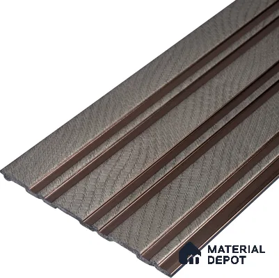 Pebble Grey Fabric Look PN 05552 8 ft x 6 inch Charcoal Panel - 7 mm | Suitable for Feature Wall, TV Unit & Living Room | Width is Subjected to 5% Variation