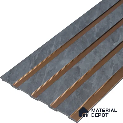 Dark Grey Stone Look PN 05635 8 ft x 6 inch Charcoal Panel - 7 mm | Suitable for Feature Wall, TV Unit & Living Room | Width is Subjected to 5% Variation