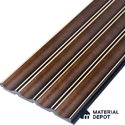 PN 06806 8 ft x 5 inch Charcoal Louvers/Panels - 12 mm
