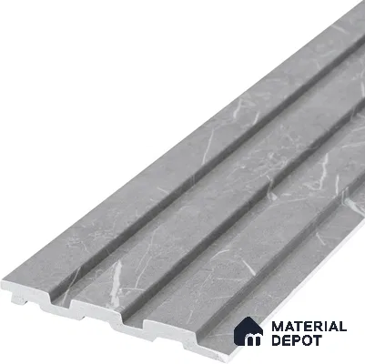 Cloud Grey Marble Look PN 06851 9.2 ft x 4.9 inch Charcoal Panel - 12 mm | Suitable for Living Room, Bedroom & TV Cabinet | Width is Subjected to 5% Variation