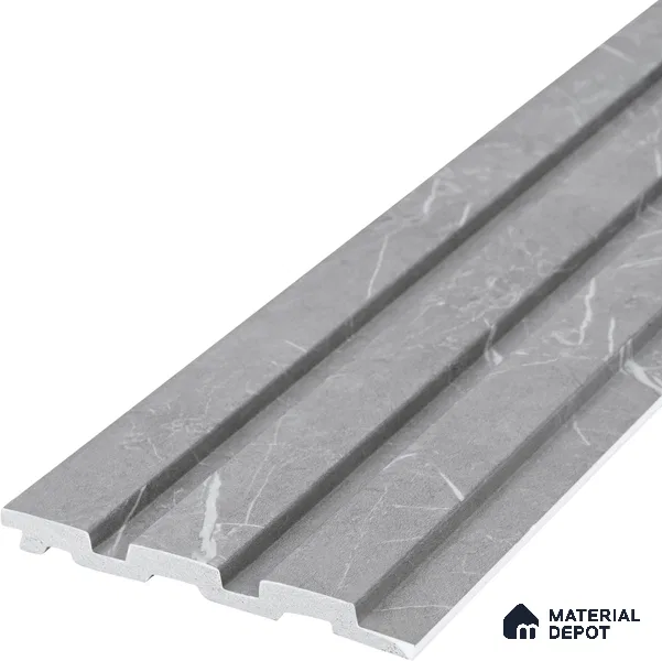 Cloud Grey Marble Look PN 06851 9.2 ft x 4.9 inch Charcoal Panel - 12 mm | Suitable for Living Room, Bedroom & TV Cabinet | Width is Subjected to 5% Variation