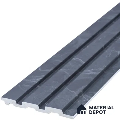 PN 06852 9.2 ft x 5 inch Charcoal Louvers/Panels - 12 mm