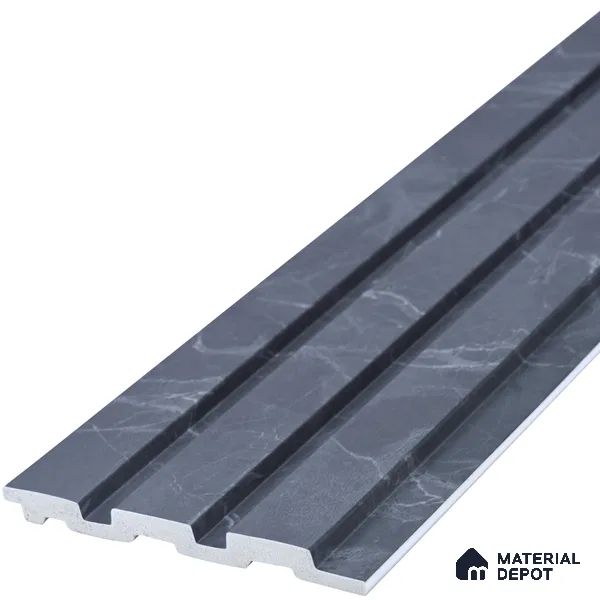 PN 06852 9.2 ft x 5 inch Charcoal Louvers/Panels - 12 mm
