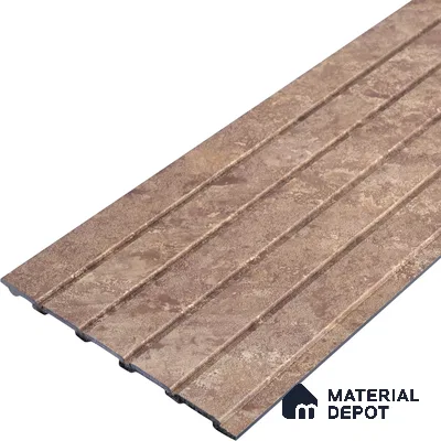 PN 06942 8 ft x 6 inch Charcoal Louvers/Panels - 6 mm
