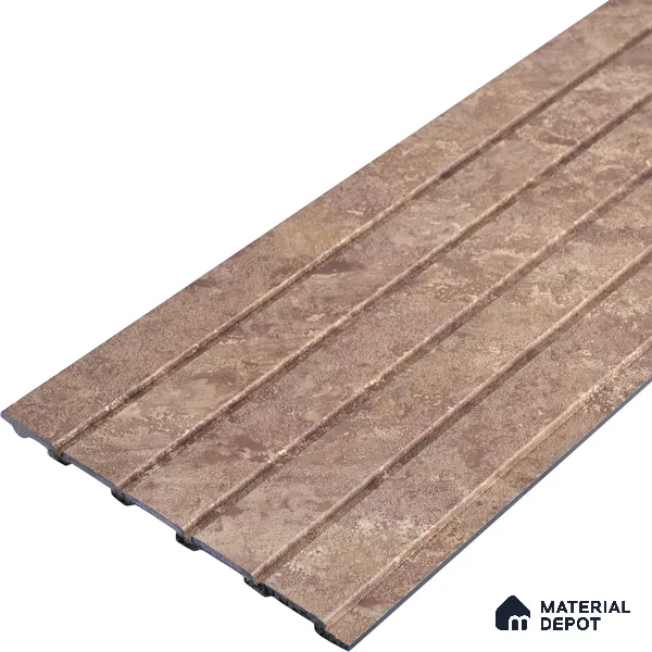 PN 06942 8 ft x 6 inch Charcoal Louvers/Panels - 6 mm