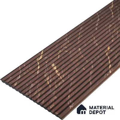 Cappucino Brown Marble Look PN 07009 8 ft x 6.1 inch Charcoal Panel - 7 mm | Suitable for Feature Wall, TV Unit & Living Room | Width is Subjected to 5% Variation