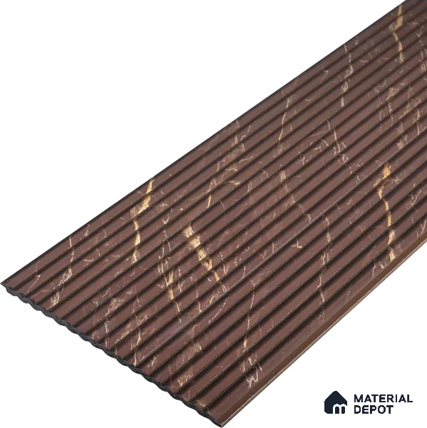 Cappucino Brown Marble Look PN 07009 8 ft x 6.1 inch Charcoal Panel - 7 mm | Suitable for Feature Wall, TV Unit & Living Room | Width is Subjected to 5% Variation