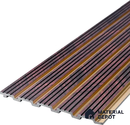 Wooden Look PN 07025 9.5 ft x 7.8 inch Charcoal Panel - 6 mm | Suitable for Feature Wall, TV Unit & Living Room | Width is Subjected to 5% Variation