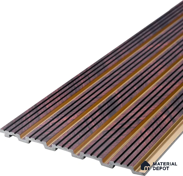 Wooden Look PN 07025 9.5 ft x 7.8 inch Charcoal Panel - 6 mm | Suitable for Feature Wall, TV Unit & Living Room | Width is Subjected to 5% Variation
