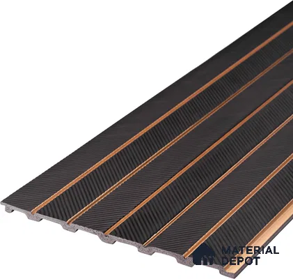 Wenge Brown Patterned Look PN 07044 9.5 ft x 7.8 inch Charcoal Panel - 6 mm | Suitable for Feature Wall, TV Unit & Living Room | Width is Subjected to 5% Variation