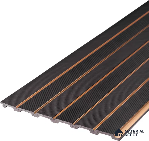 Wenge Brown Patterned Look PN 07044 9.5 ft x 7.8 inch Charcoal Panel - 6 mm | Suitable for Feature Wall, TV Unit & Living Room | Width is Subjected to 5% Variation