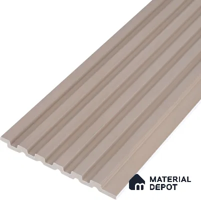Cappuccino Beige Plain Colour Look PN 07071 9.5 ft x 4.9 inch Charcoal Panel - 10 mm | Suitable for Feature Wall, TV Unit & Living Room | Width is Subjected to 5% Variation