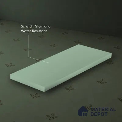 Greenish Grey Solid Colors Look LM 01921 8 ft x 4 ft Matte Finish Decorative Laminate - 1 mm | Suitable for Living Room, Kitchen, Office