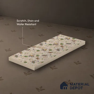 Beige Digital look LM 23940 Abhyaranya Miniature Traditions 8 ft x 4 ft Texture Finish Decorative Laminate - 1 mm | Suitable for Living room,TV Unit, Highlighter Wall, Wardrobe, Feature Wall