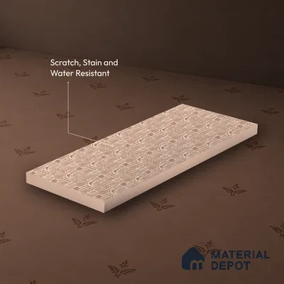 Brown Digital look LM 23942 Matikala Lippan Art 8 ft x 4 ft Texture Finish Decorative Laminate - 1.25 mm | Suitable for Living room,TV Unit, Highlighter Wall, Wardrobe, Feature Wall