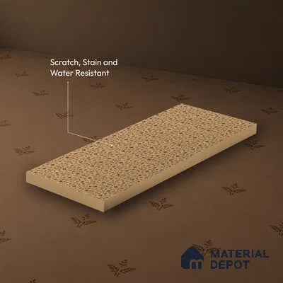 Brown Digital look LM 23943 Fulvatika Miniature Art 8 ft x 4 ft Texture Finish Decorative Laminate - 1 mm | Suitable for Living room,TV Unit, Highlighter Wall, Wardrobe, Feature Wall