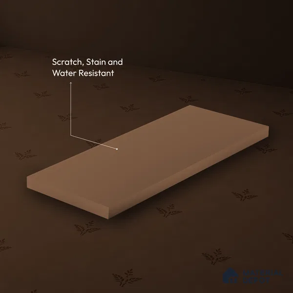 Red Solid Colors look LM 23960 Desert Tan 8 ft x 4 ft Matte Finish Decorative Laminate - 1 mm | Suitable for Living Room, Kitchen, Office
