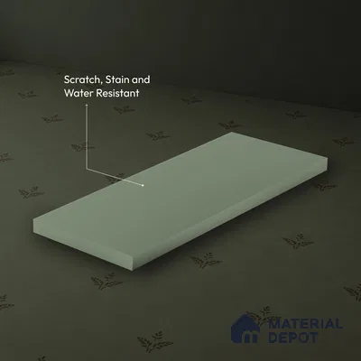 Green Solid Colors look LM 23969 Pale Sage Green  8 ft x 4 ft Matte Finish Decorative Laminate - 1 mm | Suitable for Living Room, Kitchen, Office