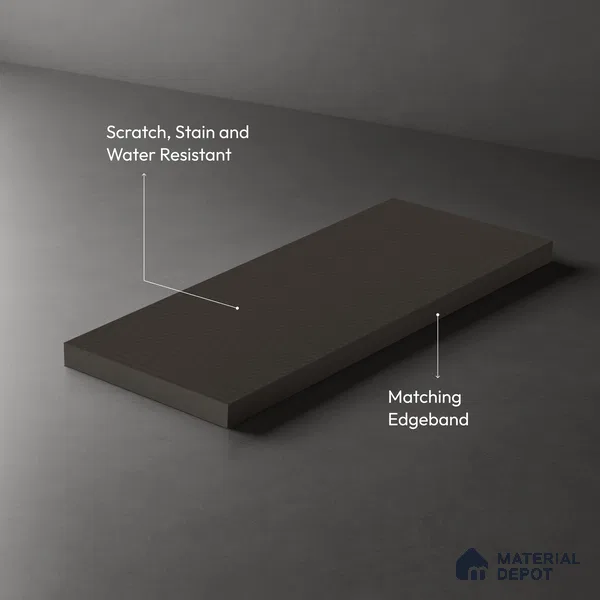Grey Abstract look Ferrero 1E242 HCO Graphite Grey 8 ft x 4 ft Honey Comb Finish Decorative Laminate - 1 mm | Matching Prism Edgeband Code - (10107)