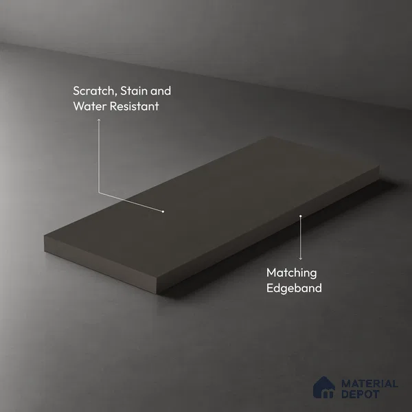Wooden Look 206 SSC Anchor Grey 8 ft x 4 ft Smooth Syncro Finish Decorative Laminate - 1 mm | Suitable for TV Unit, Wardrobe, Kitchen Cabinets