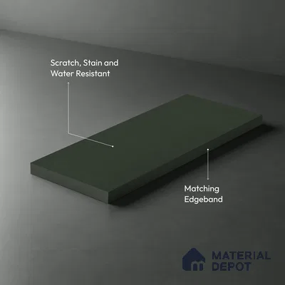 Sage Green Patterned Look WP 44 915 8 ft x 4 ft Matte Finish Decorative Laminate - 1 mm | Suitable for Bedroom, TV Unit, Wardrobe