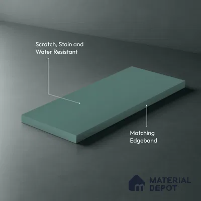 Arctic Blue Solid Colors Look SMT 930 8 ft x 4 ft Super Matte Finish Decorative Laminate - 1 mm | Suitable for Living Room, Kitchen, Office