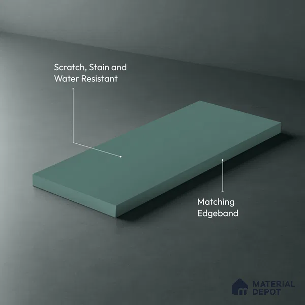 Arctic Blue Solid Colors Look SMT 930 8 ft x 4 ft Super Matte Finish Decorative Laminate - 1 mm | Suitable for Living Room, Kitchen, Office