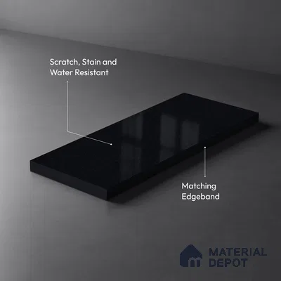 Deep Navy Sparkle Look GT 6 8 ft x 4 ft Glossy Finish Decorative Laminate - 1 mm | Suitable for TV Unit, Wardrobe, Kitchen Cabinets